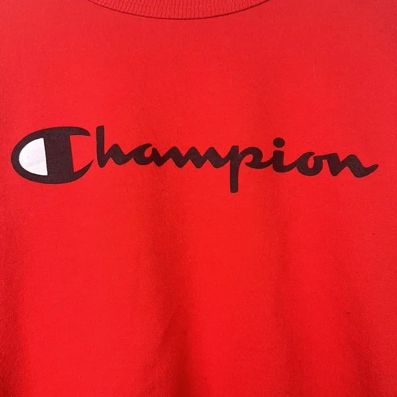 Champion Sweatshirt Mens Size M Red - Picture 7 of 9